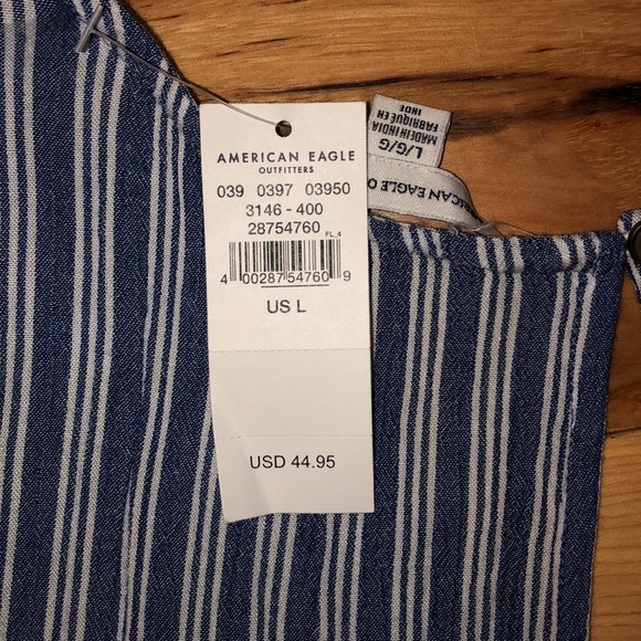 American Eagle Striped Romper - Picture 3 of 3